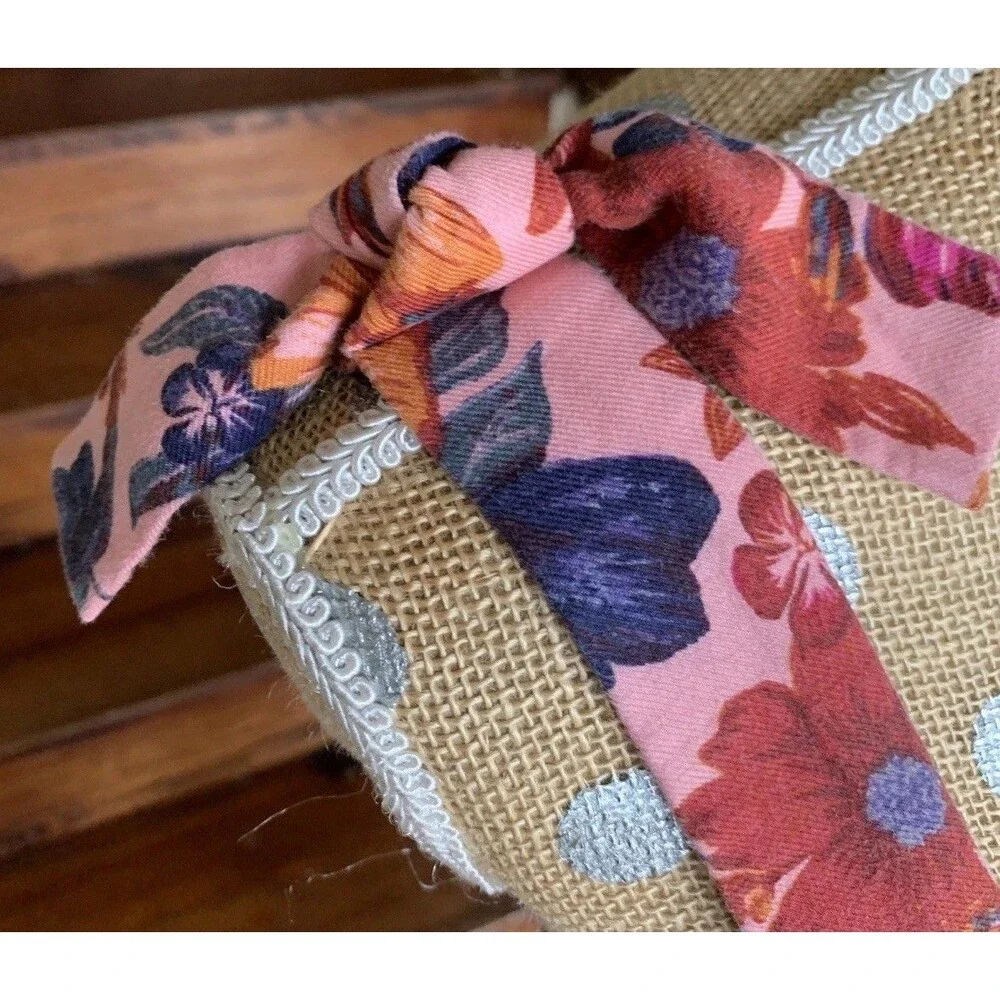 Finders Keepers Floral Twee Mini Dress Pink Linen Blend Square Neck Small Summer - Picture 5 of 16